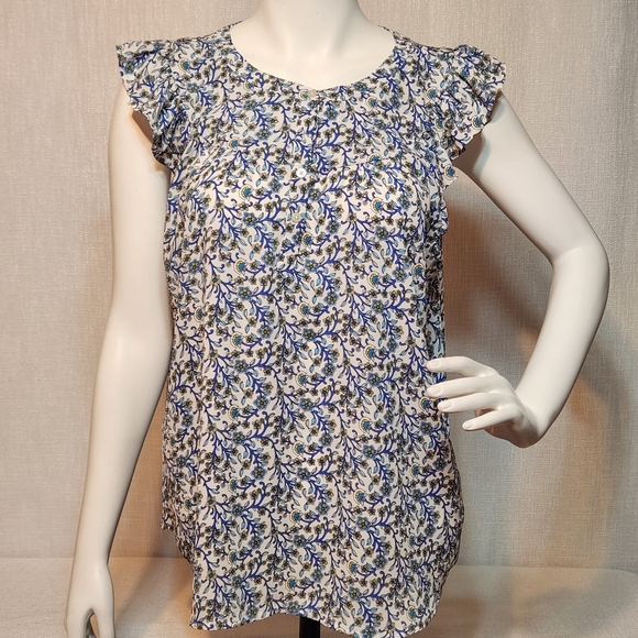 LOFT Tops - Loft Blouse XL Lightweight Summer Dainty Prairie
